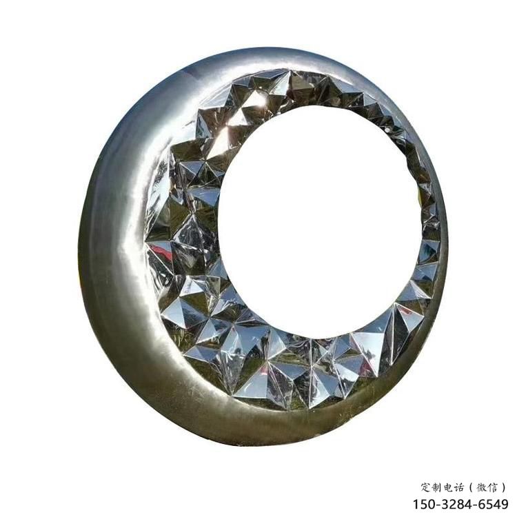 圓圈雕塑批發(fā)，鍛造工藝，不銹鋼圓圈雕塑廠家承接