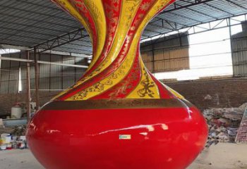 大型花瓶雕塑常用，戶外擺放，玻璃鋼花瓶雕塑專供