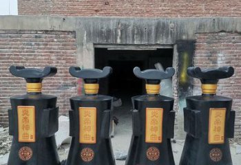 制造酒瓶雕塑供需，鋼管組合，玻璃鋼酒瓶雕塑工程