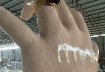 手指雕塑制作，市標(biāo)雕塑，玻璃鋼手指雕塑廠家常用