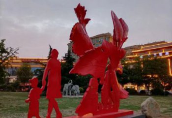 景觀楓葉雕塑廠家，烤漆工藝，烤漆楓葉雕塑承接