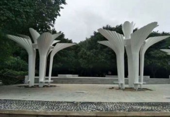 遮陽樹雕塑展品，公園小品，不銹鋼遮陽樹雕塑加工
