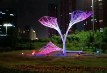 燈光樹葉雕塑廠，公園小品，燈光樹葉雕塑生產(chǎn)商