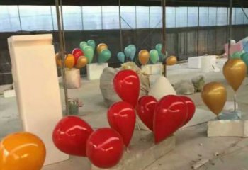 氣球樹(shù)雕塑加工，花園小品，制造玻璃鋼氣球樹(shù)雕塑廠家