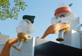 鏤空卡通雕塑承接，鍛造工藝，鐵藝卡通雕塑廠家訂做