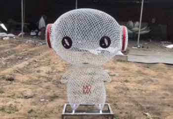 鏤空人物雕塑廠家，編織工藝，公園廣場戶外卡通人物雕塑