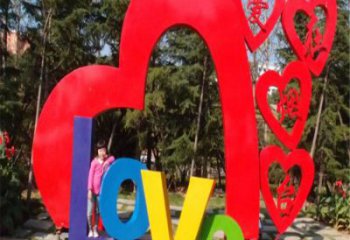鏤空love雕塑承接，城市裝飾，大型不銹鋼love雕塑公司
