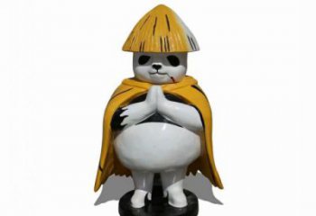 廣場(chǎng)熊貓雕塑訂做，城市雕塑，景觀彩繪熊貓雕塑廠家