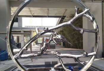 圓環(huán)景觀雕塑通用，城市雕塑，不銹鋼圓環(huán)雕塑指用