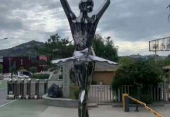 舞者雕塑定做，廣場(chǎng)雕塑，室外圓環(huán)舞者雕塑提供