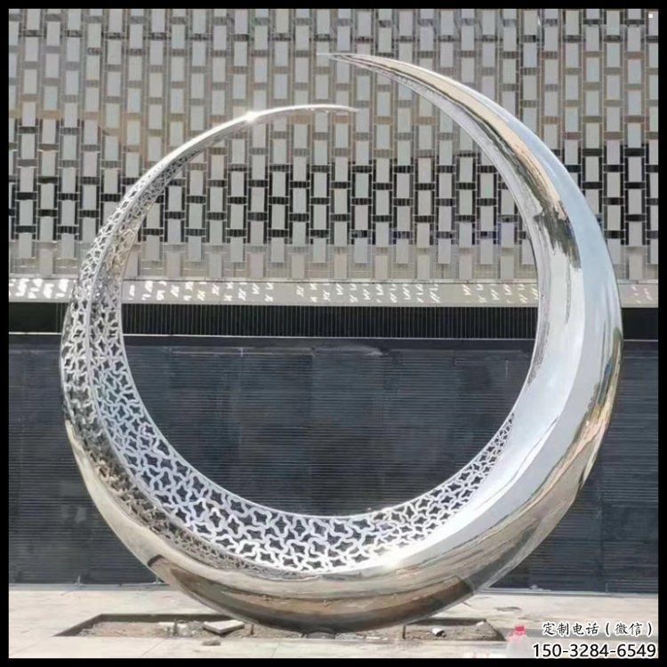 月亮雕塑，仿古景觀雕塑，仿古擺件