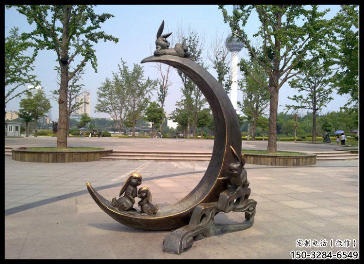 金屬月亮雕塑制造商，鋼管組合，不銹鋼月亮雕塑優(yōu)選