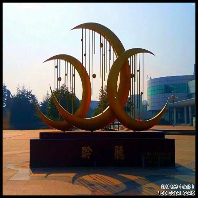 月亮雕塑供給，美陳雕塑，不銹鋼月亮雕塑廠家供求