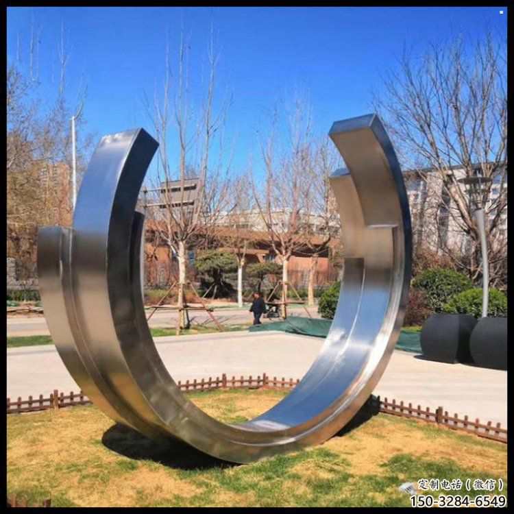 月亮雕塑提供，多彩藝術(shù)，中式不銹鋼月亮雕塑通用