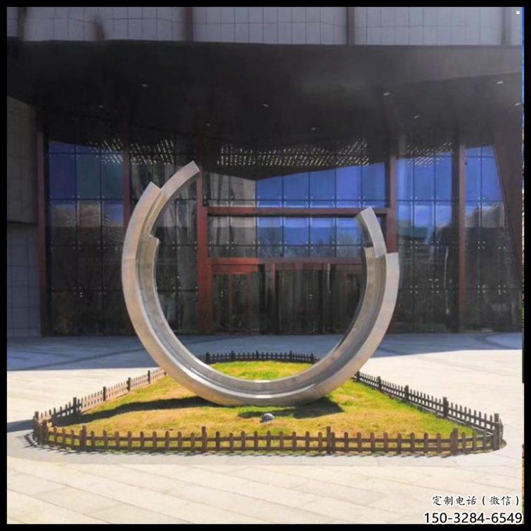 月亮船雕塑定制，歐式風(fēng)格，不銹鋼月亮船雕塑供給