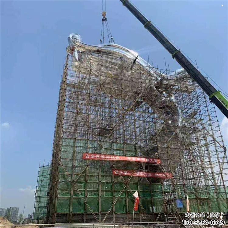 景觀祥云雕塑生產(chǎn)，景區(qū)案例，不銹鋼祥云雕塑優(yōu)選