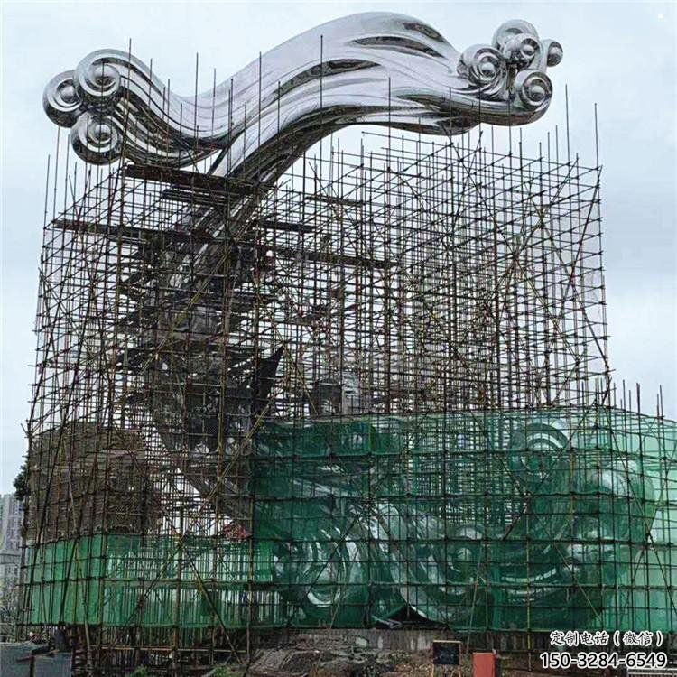 現(xiàn)代祥云雕塑承接，歐式風(fēng)格，廣場不銹鋼祥云雕塑精選