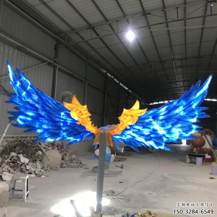 羽翼雕塑觀賞型，公園小品，不銹鋼羽翼雕塑常用