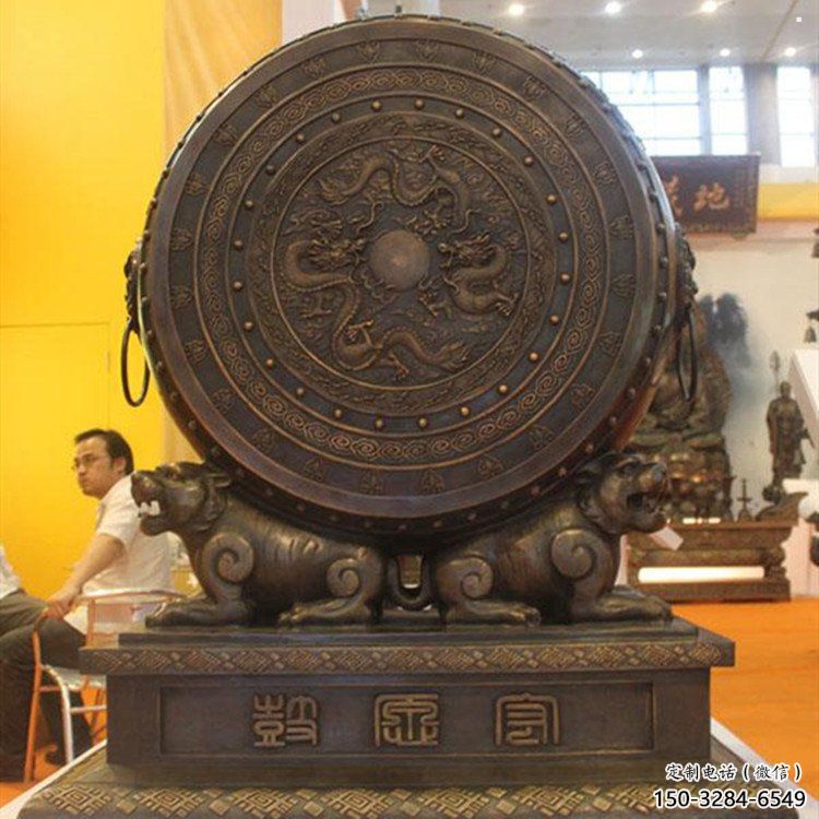 中式銅鼓雕塑定價(jià)，街頭雕塑，銅鼓雕塑工程制作精選