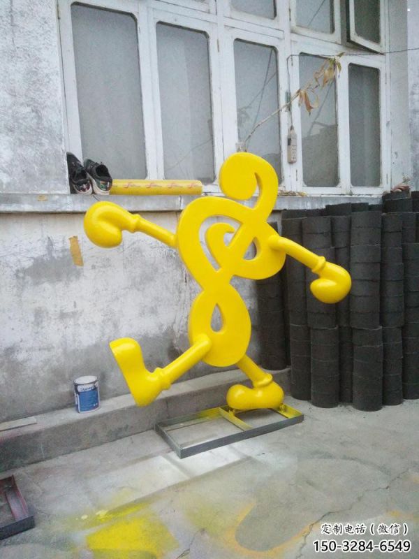 抽象樂(lè)譜雕塑