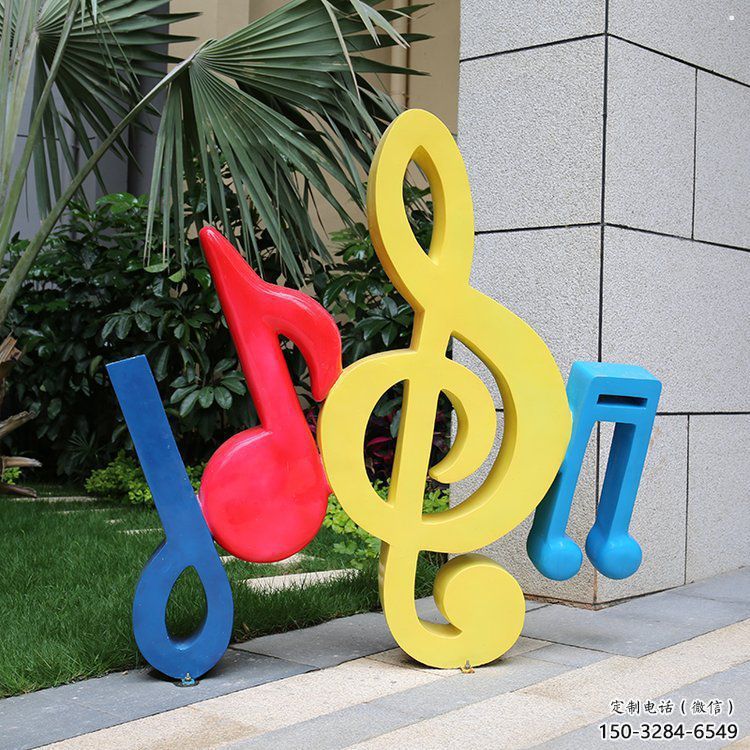 音樂(lè)符號(hào)雕塑制造商，美陳雕塑，園林小品音樂(lè)雕塑訂做