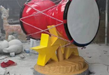 制造手拍鼓雕塑供需，鋼管組合，不銹鋼手拍鼓雕塑工程制作