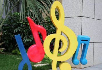音樂符號雕塑制造商，美陳雕塑，園林小品音樂雕塑訂做