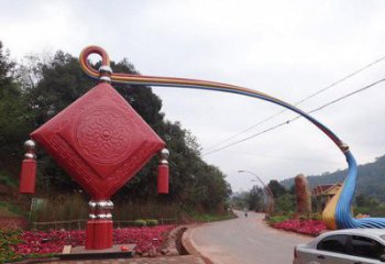 鼓樓街道中國(guó)結(jié)雕塑