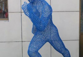 廣州鏤空跑步雕塑，標識雕塑，烤漆鐵藝人物雕塑優(yōu)選