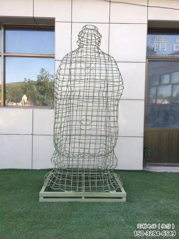 承德鏤空孔子雕塑訂做，景區(qū)雕塑，鐵藝古代人物雕塑定價(jià)
