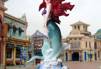 邢臺(tái)水景美人魚雕塑