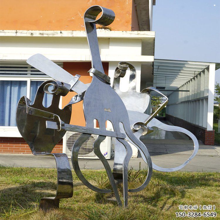 鄭州音樂(lè)符號(hào)雕塑預(yù)定，露天雕塑，公園廣場(chǎng)符號(hào)雕塑制作