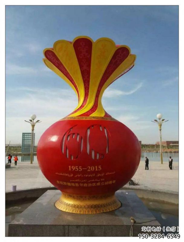 綏化花瓶雕塑工廠選用，街道標(biāo)識，玻璃鋼花瓶雕塑批發(fā)
