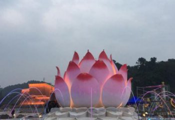 齊齊哈爾蓮花雕塑廠家，景區(qū)雕塑，水景蓮花噴泉雕塑精選