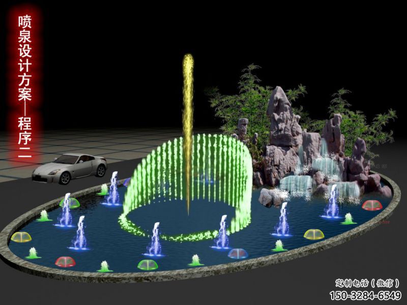 長(zhǎng)春旱地漂浮噴泉雕塑，水景藝術(shù)噴泉雕塑生產(chǎn)商