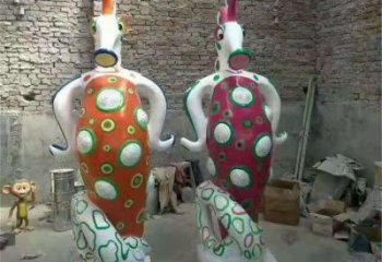 張家界幼兒園河馬雕塑，動漫文化雕塑，卡通動物制作