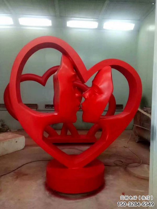 萍鄉(xiāng)制造心形人物雕塑供需，鋼管組合，雕塑工程制作供應(yīng)