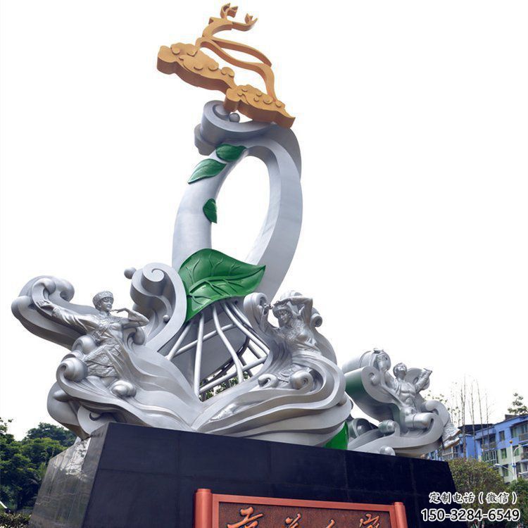 營口蘭花雕塑承接，城市裝飾，大型蘭花花朵雕塑公司