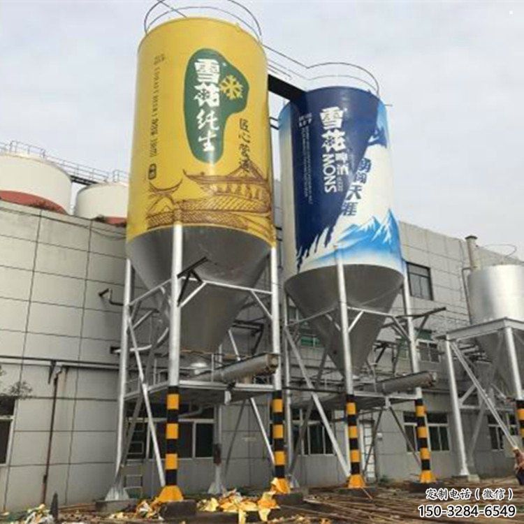 鹽池飲料瓶雕塑精選，街道標(biāo)識，玻璃鋼飲料瓶雕塑工程指用