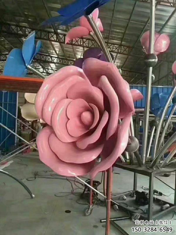 永寧牡丹花雕塑工廠優(yōu)選，城市裝飾，牡丹花花朵雕塑供給