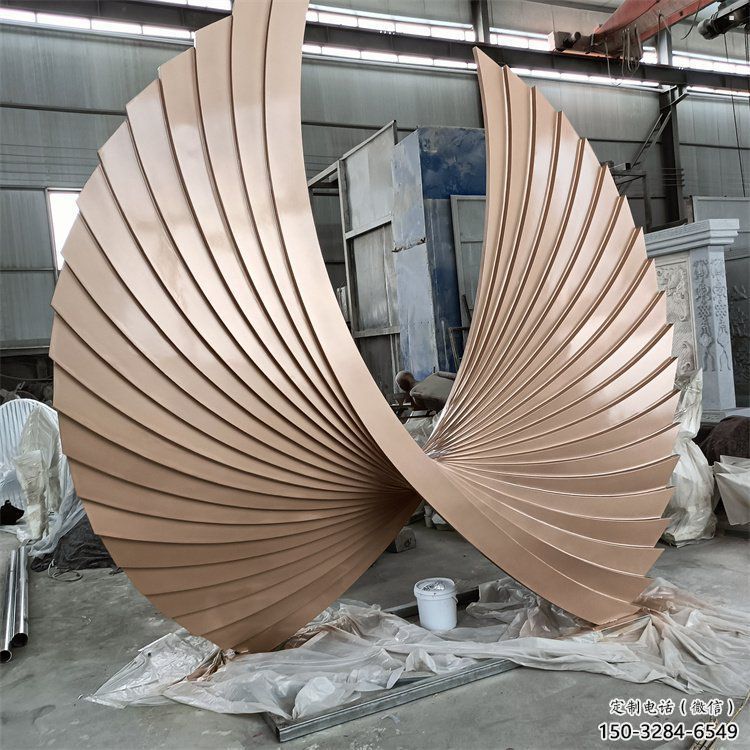 東營羽翼雕塑常用，景觀概念，不銹鋼羽翼雕塑展品