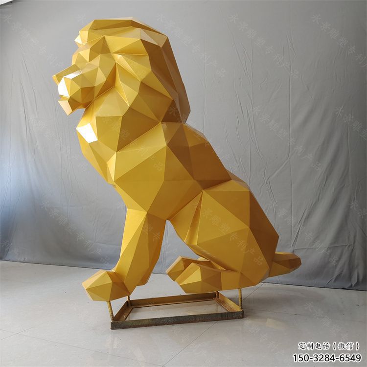 咸陽獅子雕塑服務(wù)商，動物雕塑，不銹鋼獅子雕塑制作