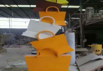 果洛烤漆挎包雕塑制造商，室外軟裝，景觀挎包雕塑制作