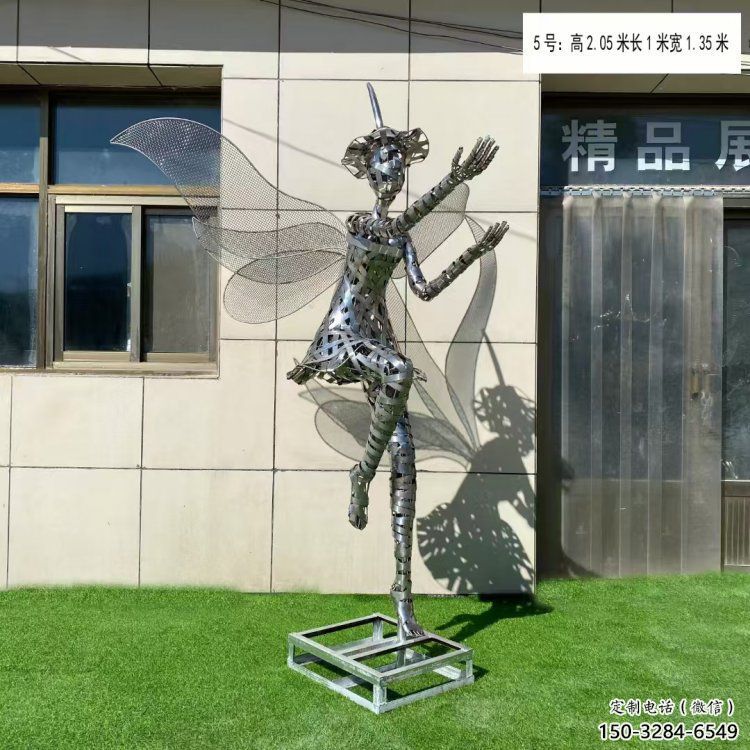 延安現(xiàn)代鏤空舞者雕塑承接，歐式風格，鐵藝跳舞雕塑精選