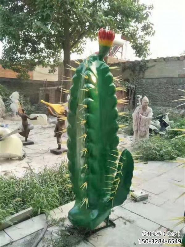 綿陽(yáng)彩繪仙人棒雕塑承接，城市裝飾，仿真仙人棒雕塑公司