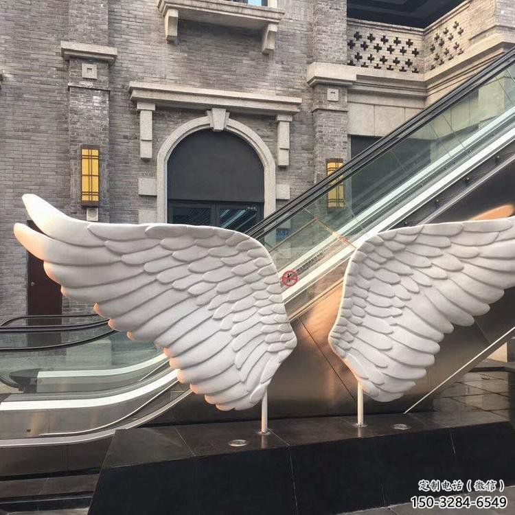 當雄景觀鳥翅雕塑制造，歐式風格，不銹鋼鳥翅雕塑定價