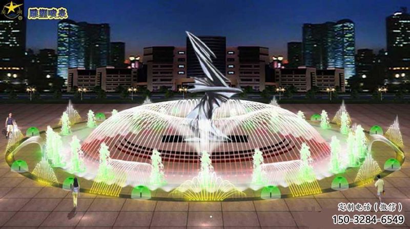 當雄水景搖擺噴泉雕塑，循環(huán)噴水模式噴泉雕塑加工