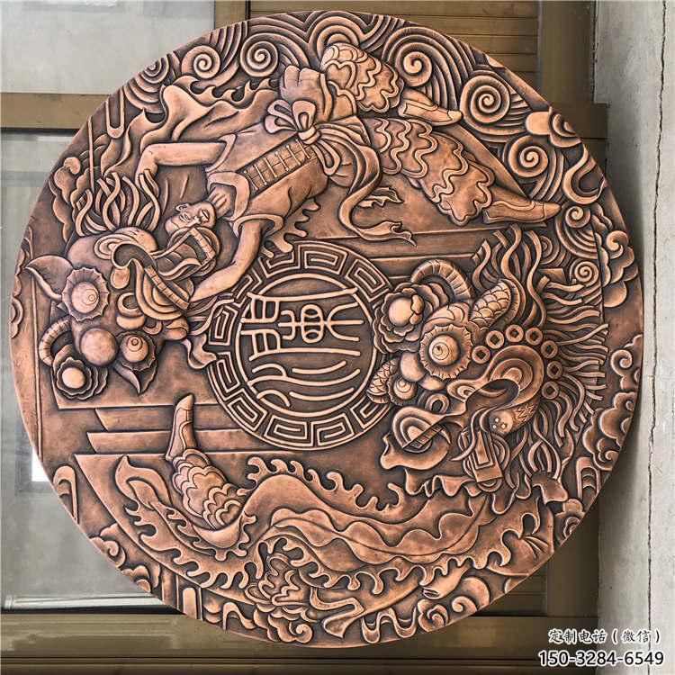 伊犁戶外浮雕供求，村標概念，鍛銅浮雕制作廠家