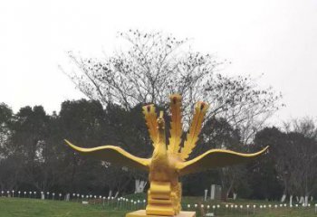 城關(guān)鳳凰雕塑選用，美陳雕塑，鑄銅鳳凰雕塑工藝廠家