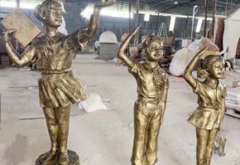 哈密學(xué)生少先隊(duì)員雕塑
